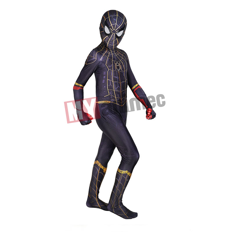 spider man's black and gold suit